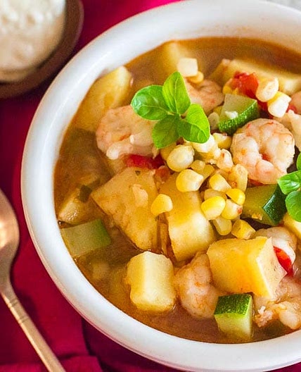 Low FODMAP Shrimp & Corn Chowder