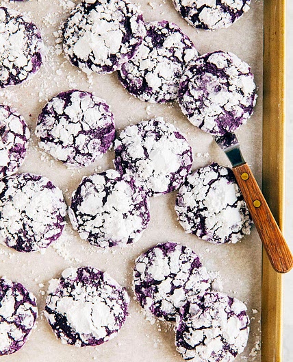 Ube Crinkle Cookies Recipe