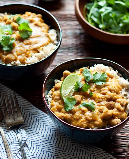 Slow Cooker Pumpkin, Chickpea, and Red Lentil Curry