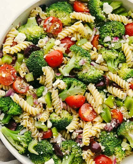 Greek Broccoli Pasta Salad