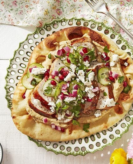 Spiced Chicken Flatbreads