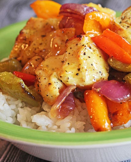 Sheet Pan Hawaiian Pineapple Chicken