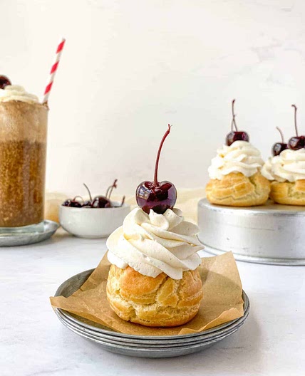 Root Beer Float Cream Puffs