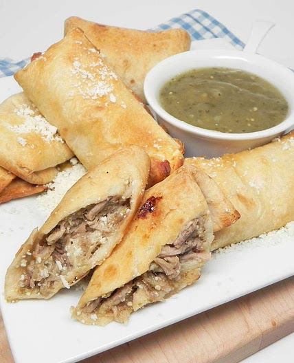 Air Fryer Chile Verde Burritos