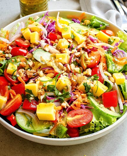 Honey Mustard Rainbow Salad