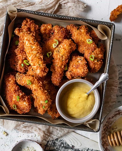 Panko Crusted Chicken Strips