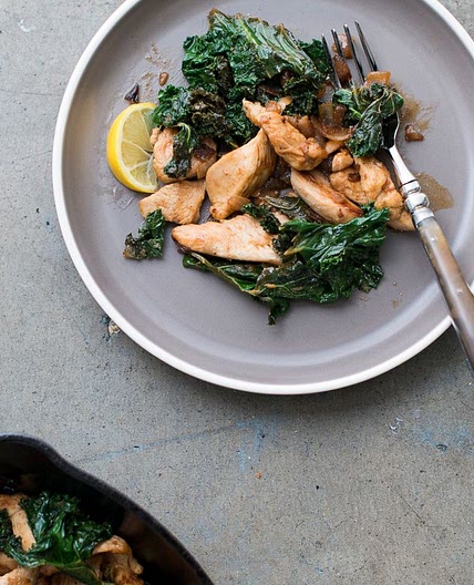 Lemon Chicken Stir-Fry with Kale