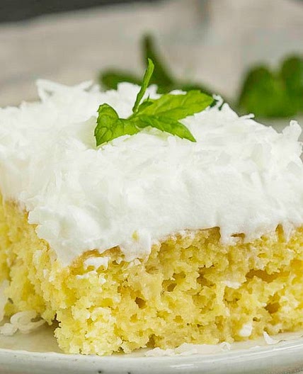 Easy Coconut Poke Cake