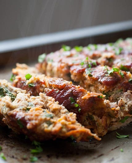Moist Turkey Meatloaf with Grated Veggies