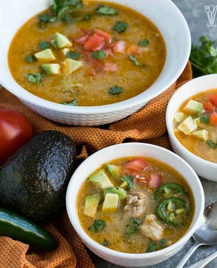 Pressure Cooker Low Carb Paleo White Chicken Chili