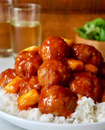 Baked Sweet and Sour Meatballs