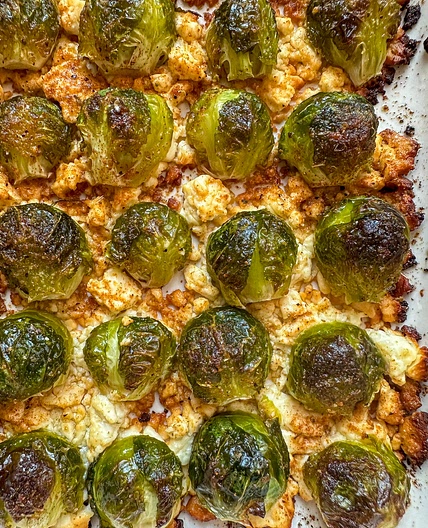 Brussels Sprouts with Feta