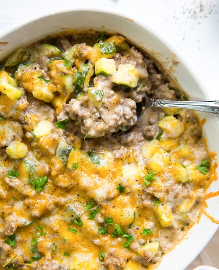 Keto Ground Beef Casserole