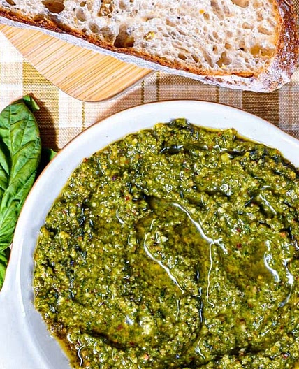 Easy Basil Pesto with Almonds