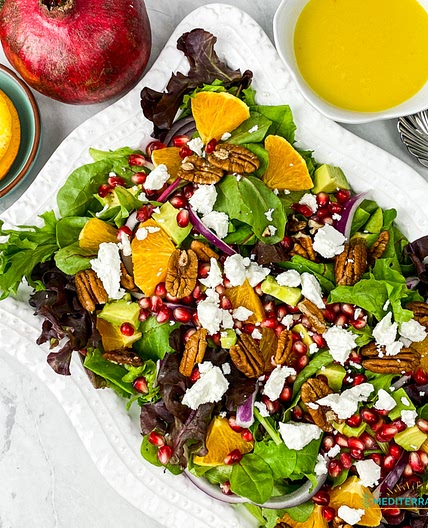 Easy Orange-Pomegranate Salad with Goat Cheese
