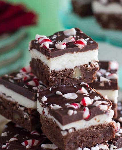 Low FODMAP Chocolate Peppermint Brownies