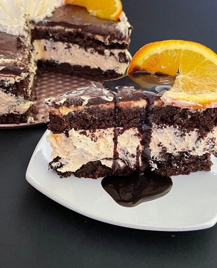 Chocolate Cake with Orange Frosting