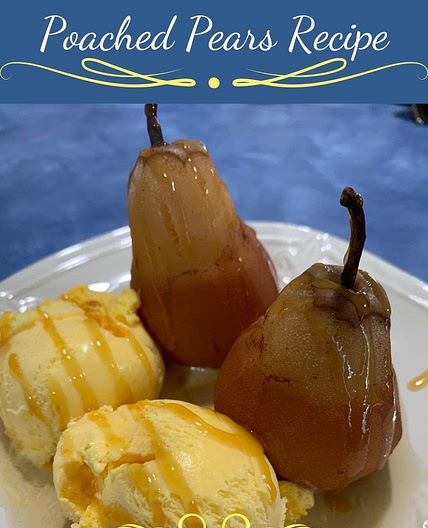 Slow Cooker Poached Pears Recipe