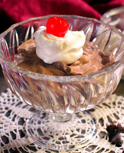 Two Ingredient Chocolate Mousse For One