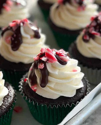 Low FODMAP Chocolate Peppermint Cupcakes