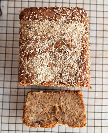 tahini banana bread