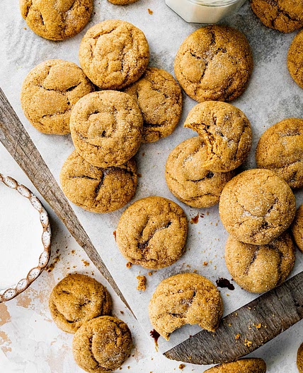 Pumpkin Gingersnap Cookies