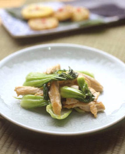 청경채닭살무침