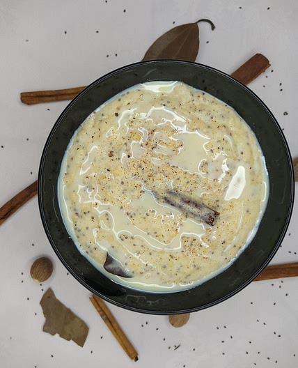 Healthier Jamaican Cornmeal Porridge With Oats and Chia Seeds
