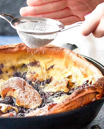 Blueberry Dutch Baby Pancake