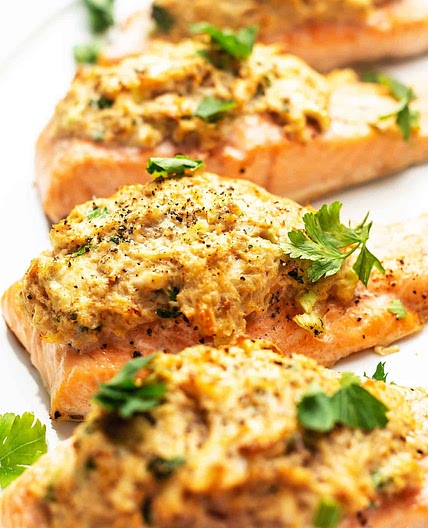 Crab Stuffed Salmon - 30 Minutes