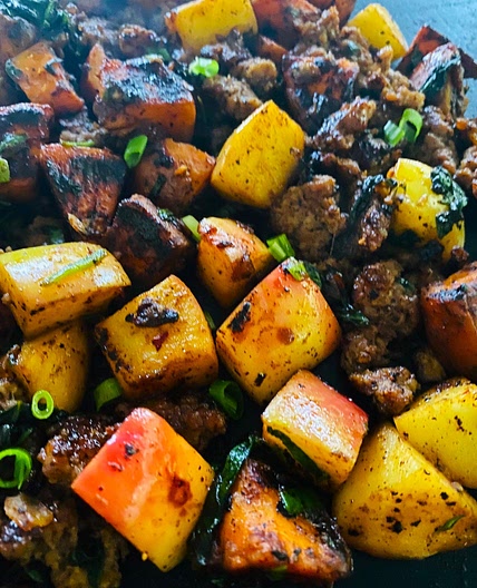 Blackstone Sausage and Apples