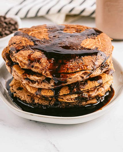 Triple Chocolate Protein Pancakes
