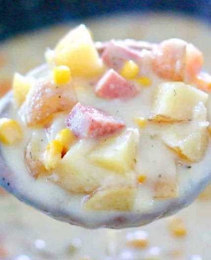 Crock Pot Ham and Potato Corn Chowder