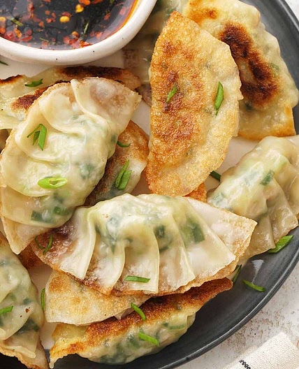 Prawn Gyoza ( Pan Fried Dumplings )