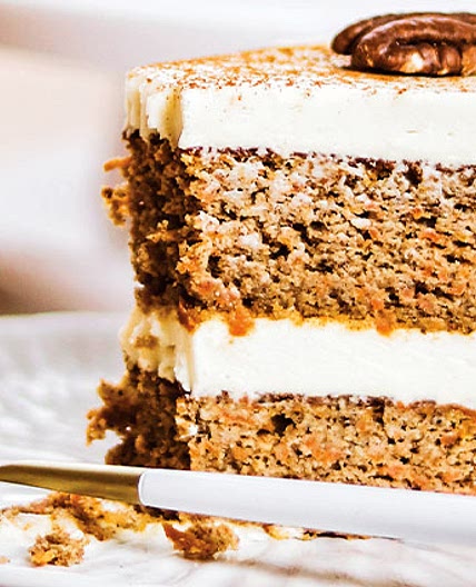 Spiced Carrot Cake with Cardamom Cream Cheese Frosting