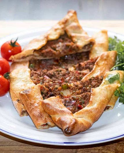 Kiymali Pide - Turkish Flatbread with Meat
