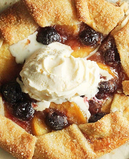 Peach Cherry Galette