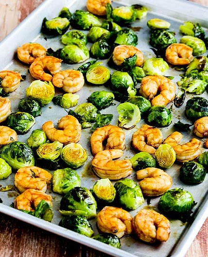 Roasted Asian Shrimp and Brussels Sprouts Sheet Pan Meal