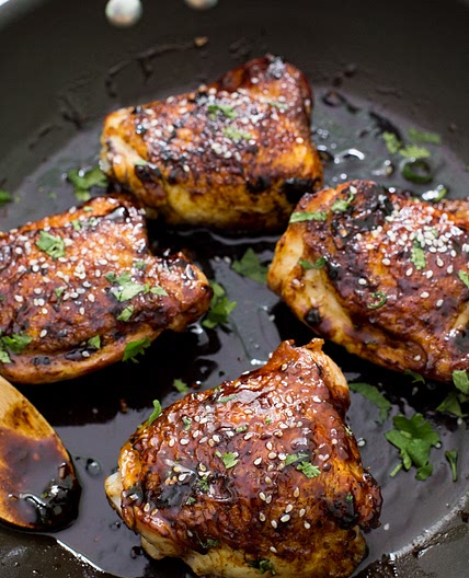 Sticky Asian Chicken Thighs