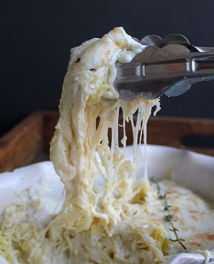 keto low carb-friendly spaghetti squash alfredo recipe