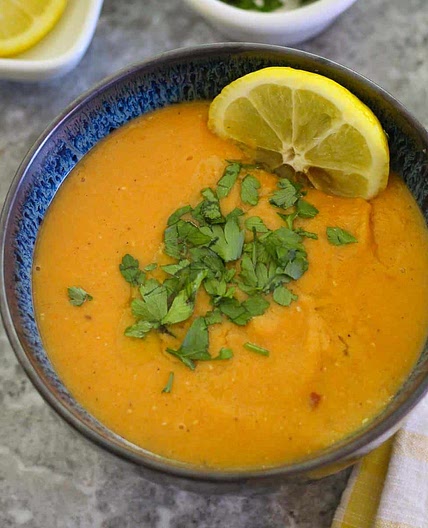 Red Lentils Soup with Butternut Squash