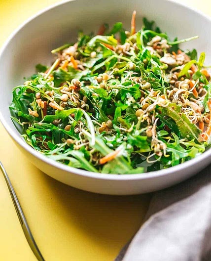 Sprouted Lentil Salad