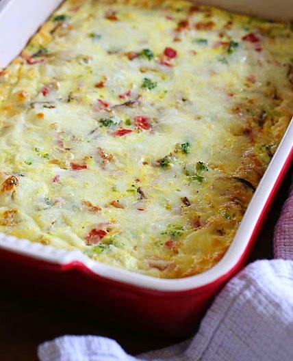 Sausage, Cheese and Veggie Breakfast Casserole