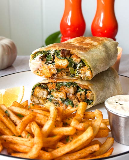 Easy Crispy Chicken Caesar Wraps (Extra Crunchy!)