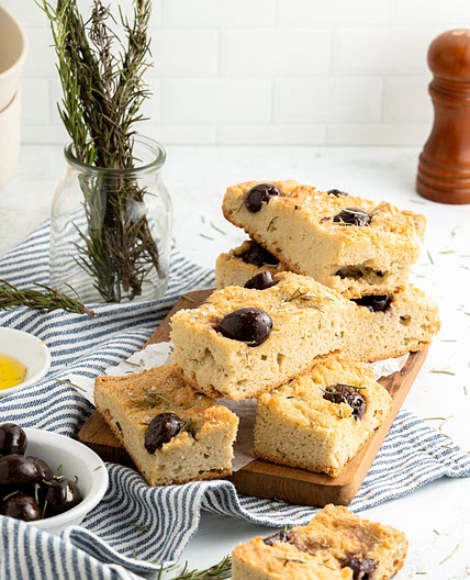 Amazing Mediterranean Gluten Free Focaccia