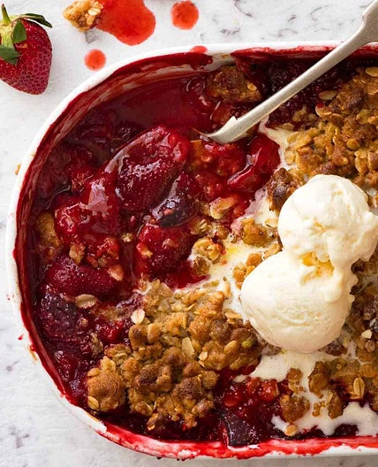 Strawberry Crumble