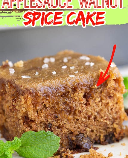 Applesauce Walnut Spice Cake