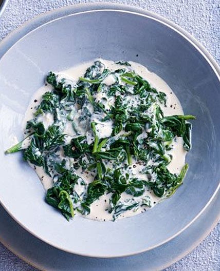 Easy creamed spinach