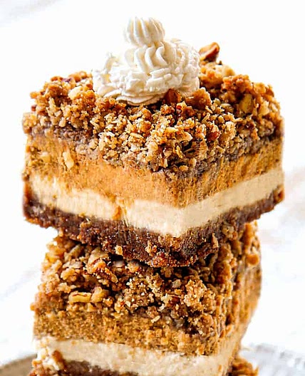 Pumpkin Cheesecake Bars