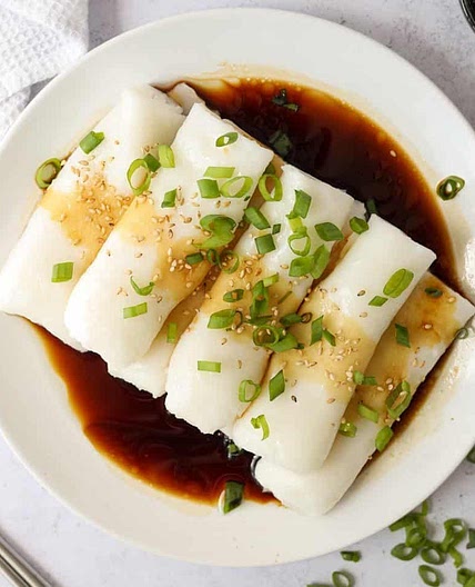 Easy Rice Noodle Rolls (Cheung Fun)